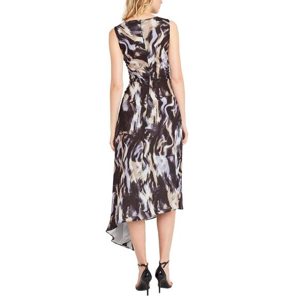 Luxely Womens Midi Dress, Purple - Picture 2 of 3